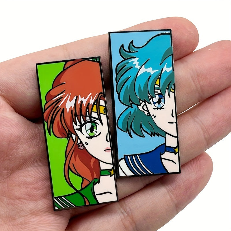 Colorful Enamel Pin Badge with Anime Cartoon Design for Clothing and Backpack Accessories