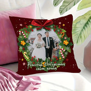 Personalized Photo Pillowcase Soft Short Plush Polyester Holiday Gift for Pets Family