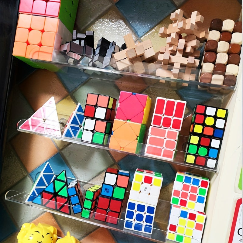 Tozalangan akrilik suzilgan javonlar hammom, oshxona va vinil yozuvlar ko'rgazmasi uchun