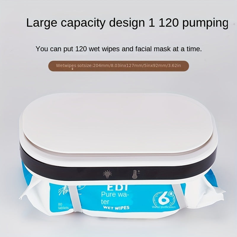 Portable USB Wet Wipe Warmer Moisturizing Tissue Dispenser Reusable No Battery