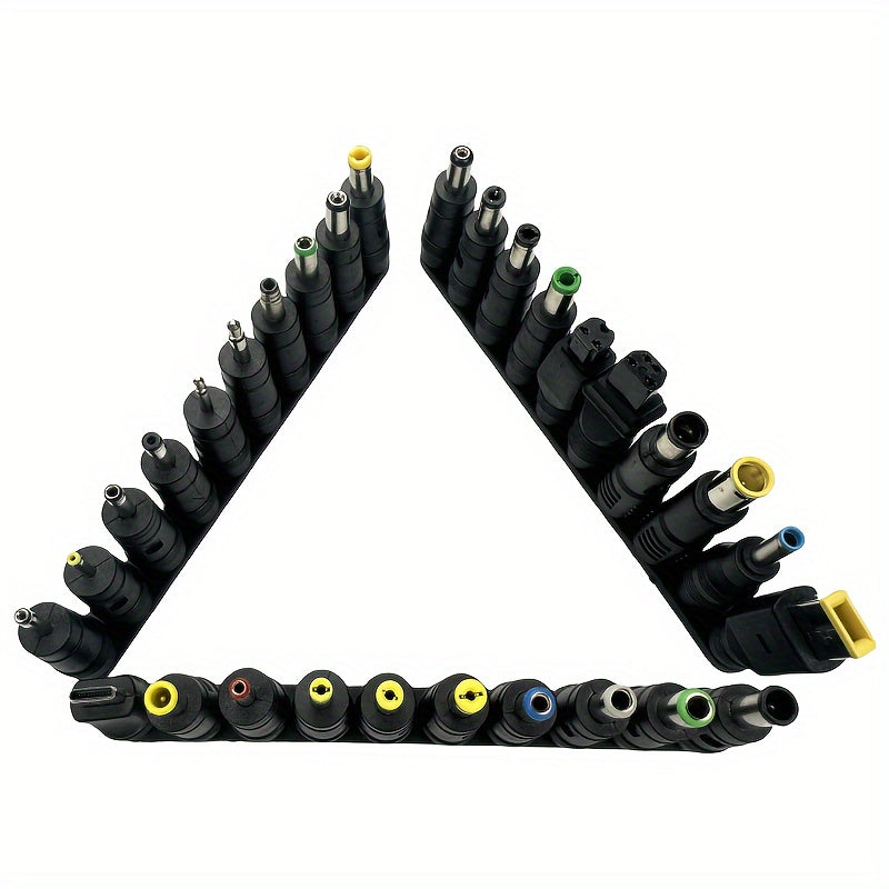 30-Piece Universal Laptop Power Plug Adapter Set for Various Brands