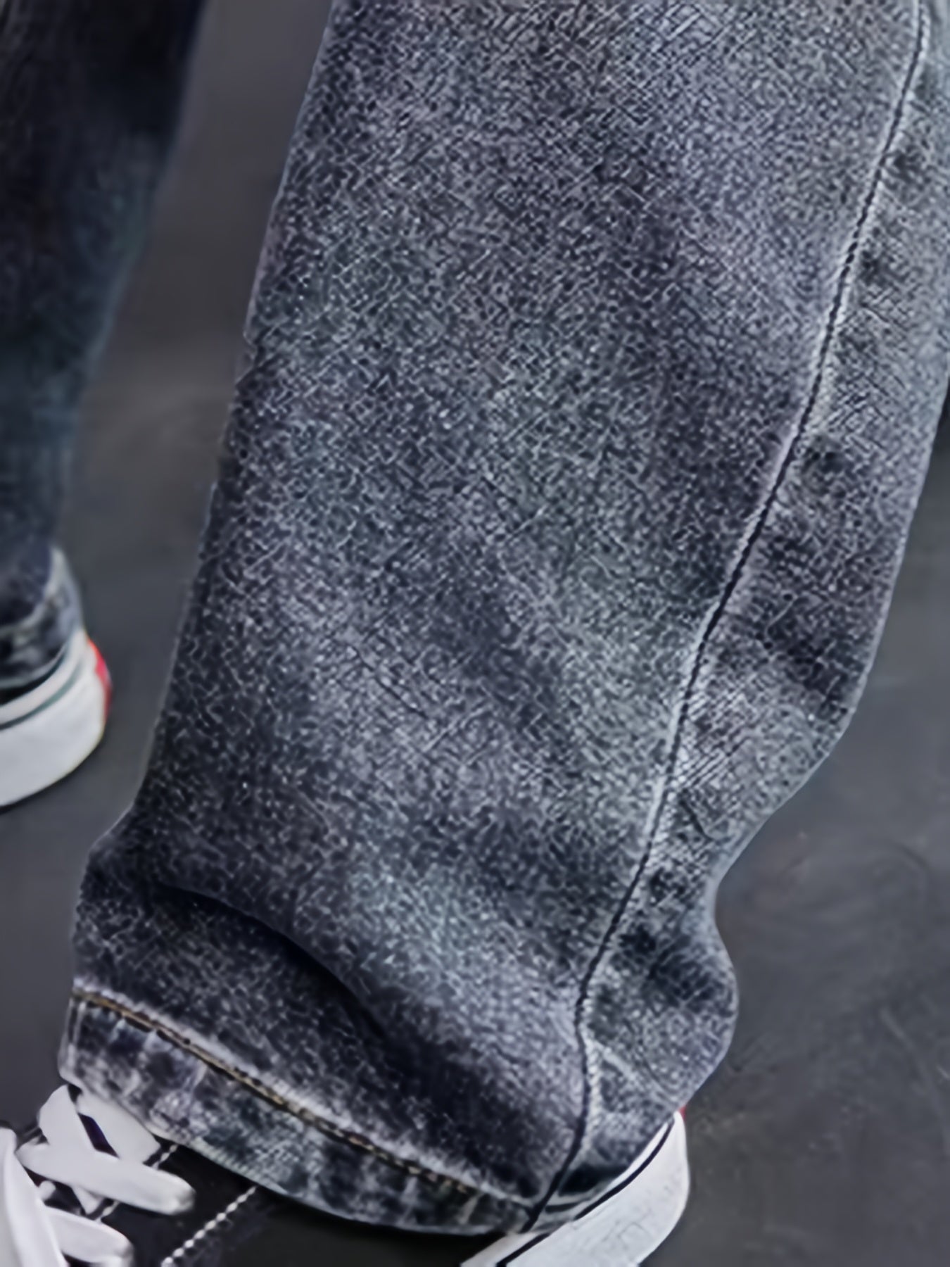 Детали джинсовой ткани для мальчиков - Коллекция Весна/Осень 2024, неэластичная ткань, машинная стирка, длинные брюки