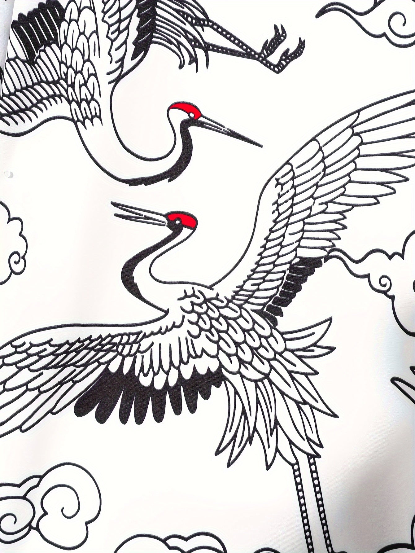 Men's Summer Kimono Shirt with Paisley and Japanese Letter Print Casual Woven Polyester