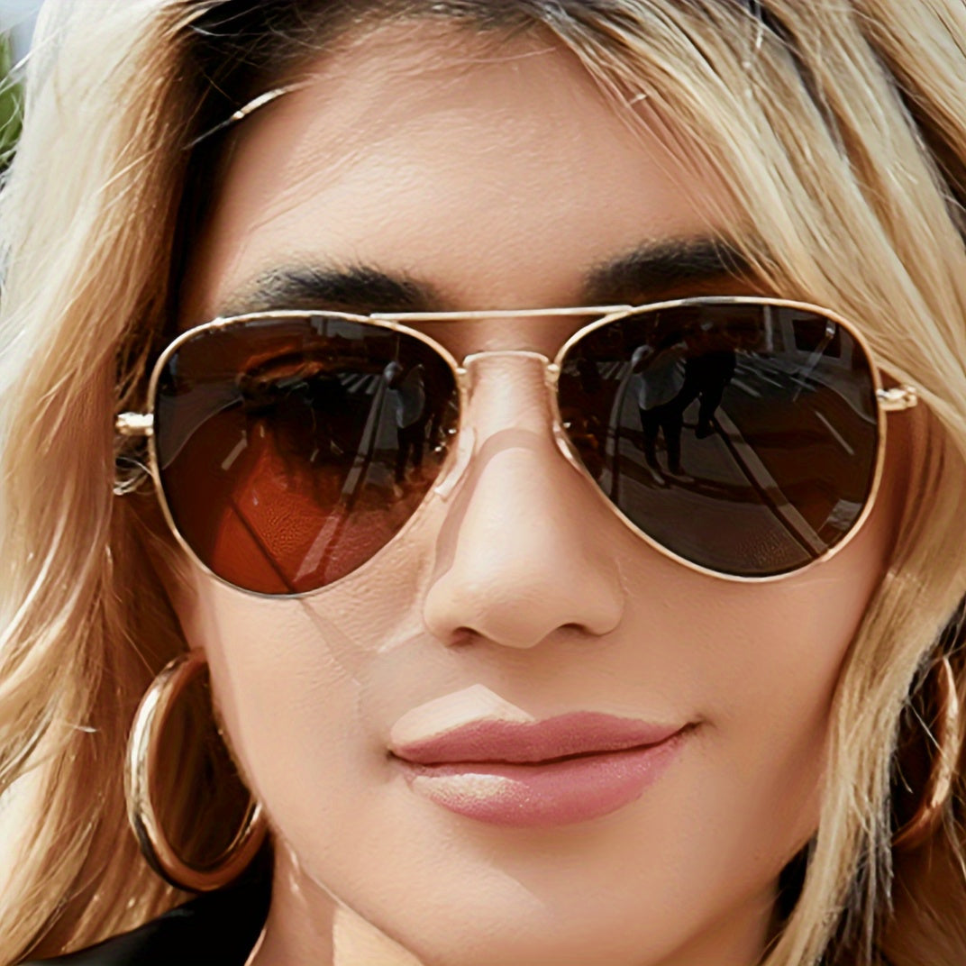 Set of 3 Unisex Pilot Glasses for Driving Fishing Outdoor Activities