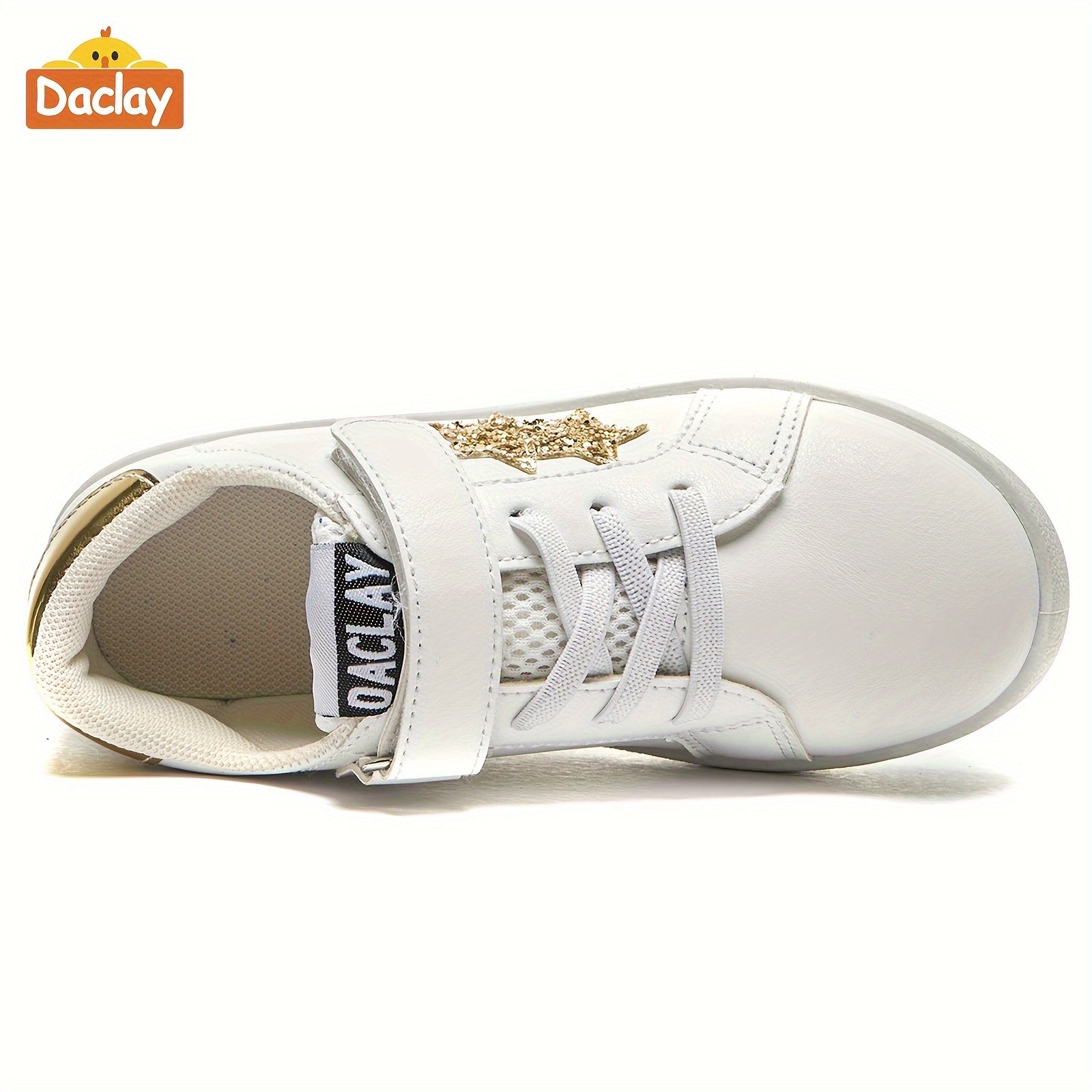 Zapatillas deportivas casuales para niños y niñas con estrellas, de caña baja y suela de PU