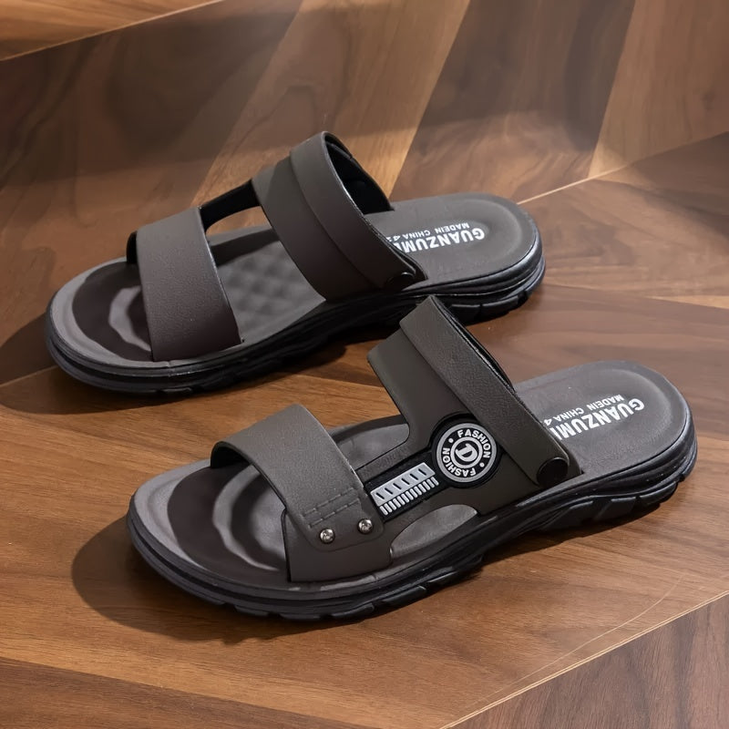 Sandalias de playa de PVC duraderas antideslizantes para hombres, ideales para uso casual, conducir y pescar