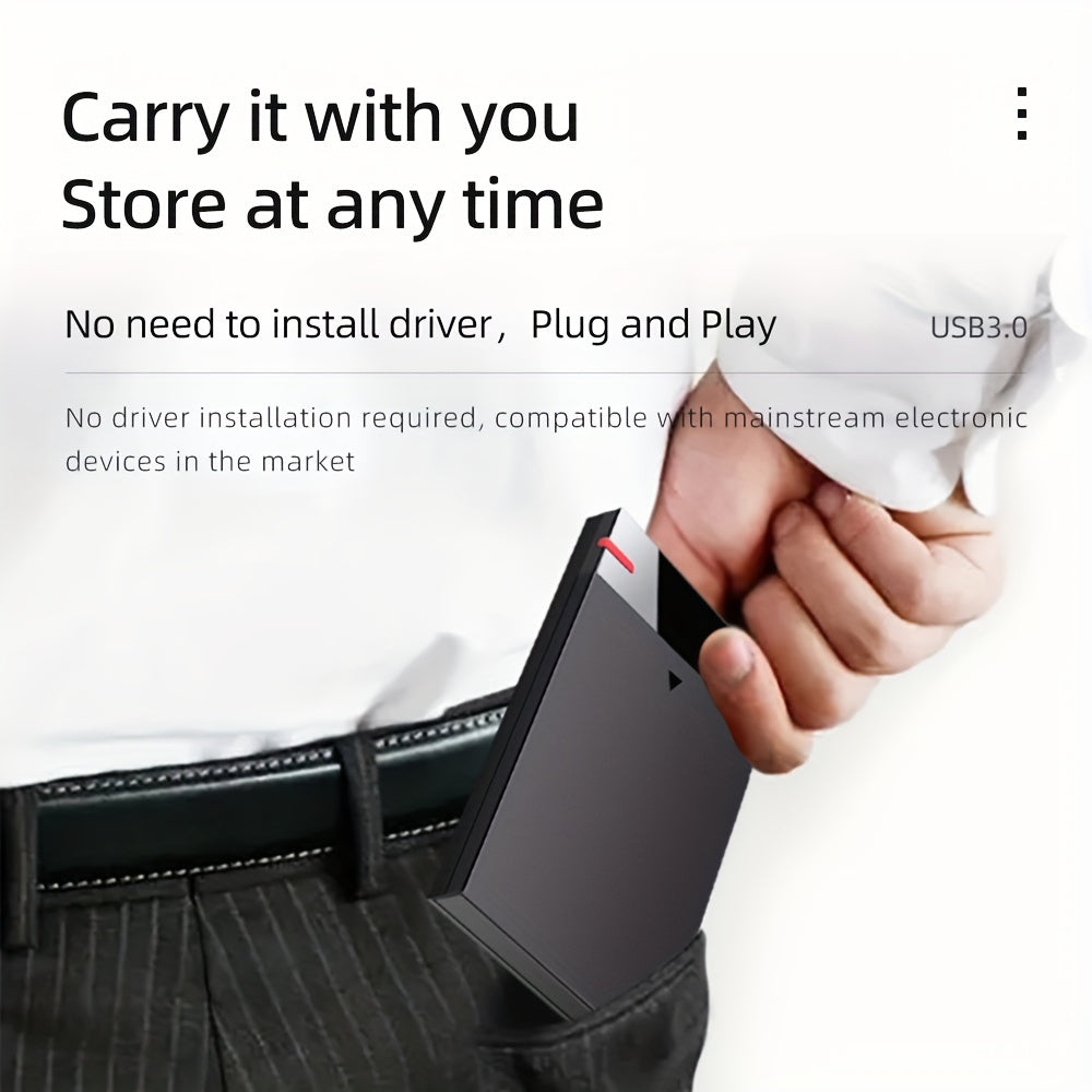 250GB Portable External Hard Drive USB 3.0 NTFS Lightweight Compact