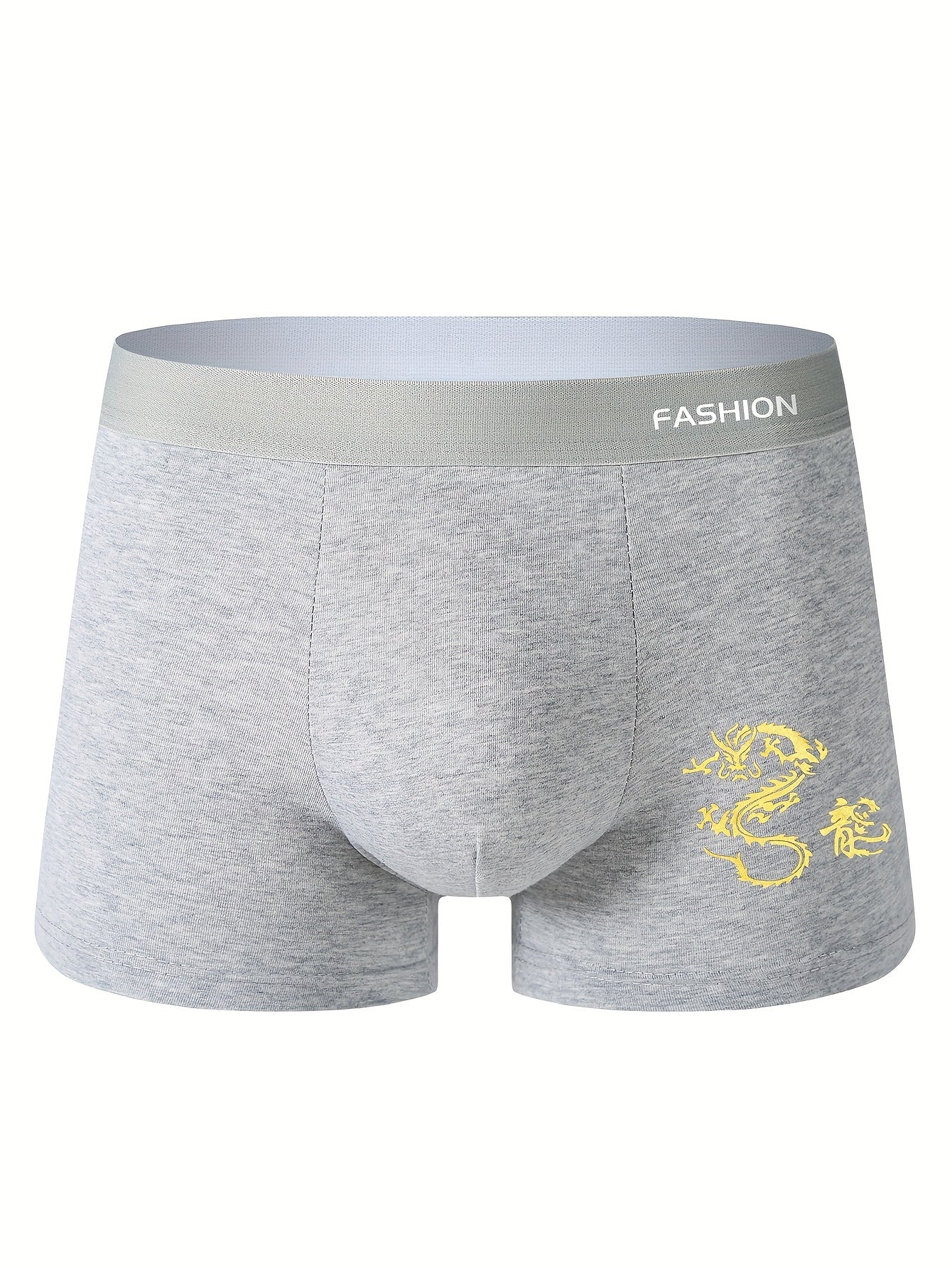 Men's Breathable Sports Boxer Briefs Set of 4 Moisture-Wicking Elastic Underwear for Active Youth