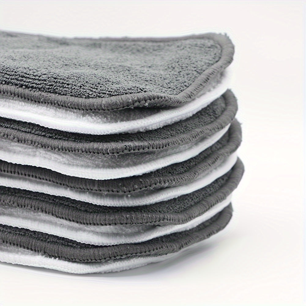 10-Pack Reusable Microfiber Diaper Inserts 3-Layer Washable Liners for Nappies