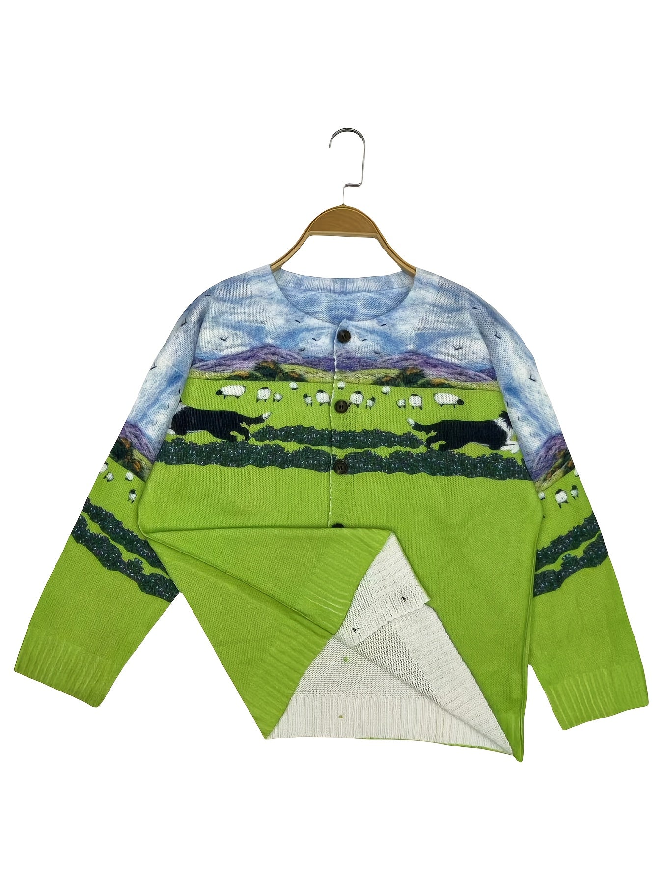 Plus-Size Women's Lightweight Cardigan Fall Spring Open Front Sweater