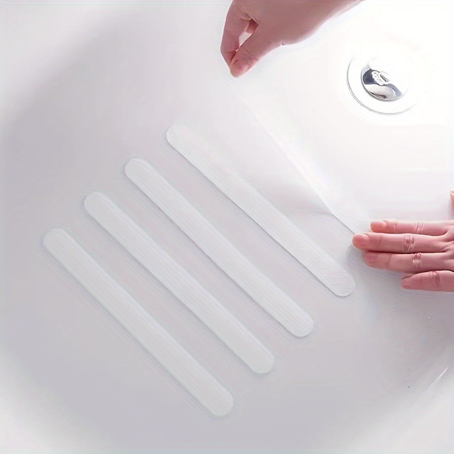 24 Non-Slip Bath Mat Stickers for Bathtubs Showers and Stairs PET Material