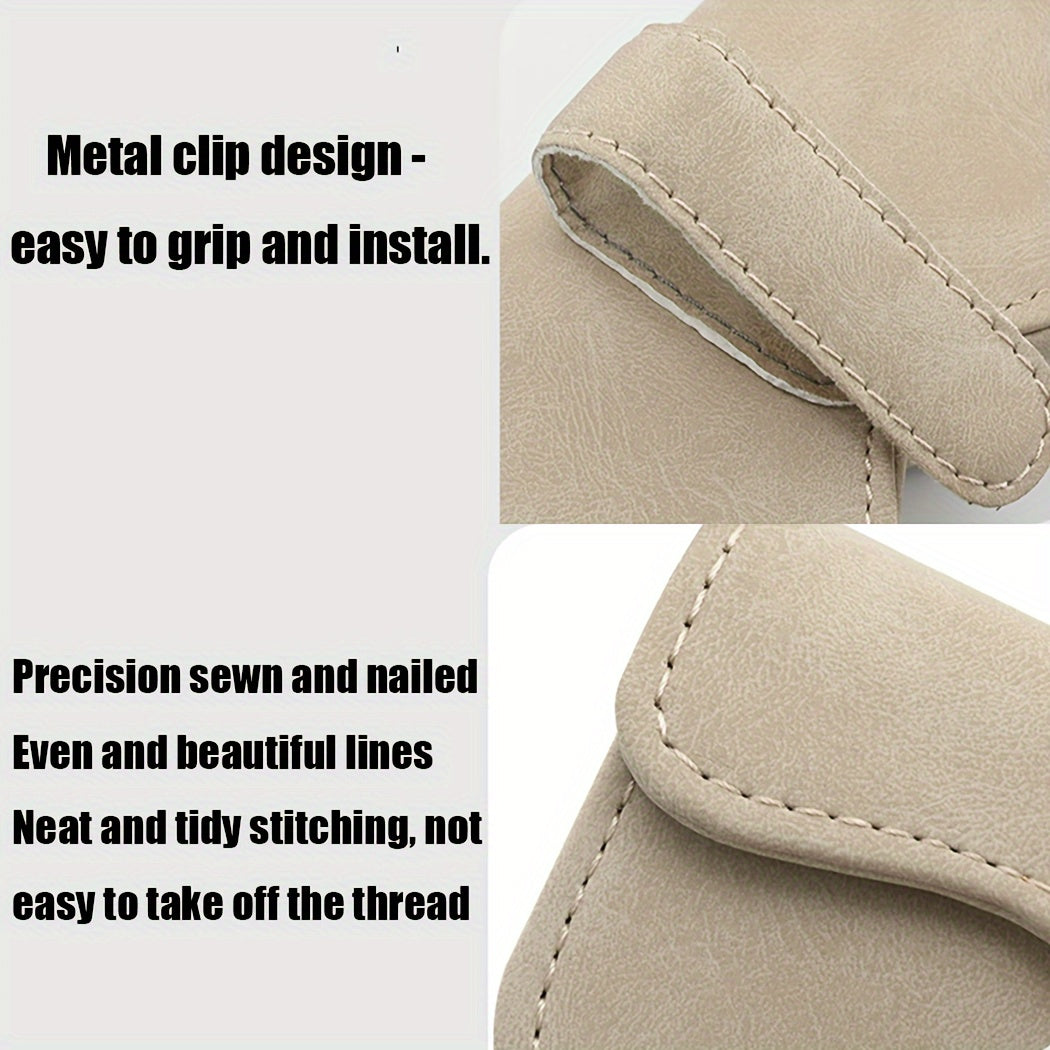 Универсальный органайзер для автомобильных очков из искусственной кожи PU с магнитной застежкой