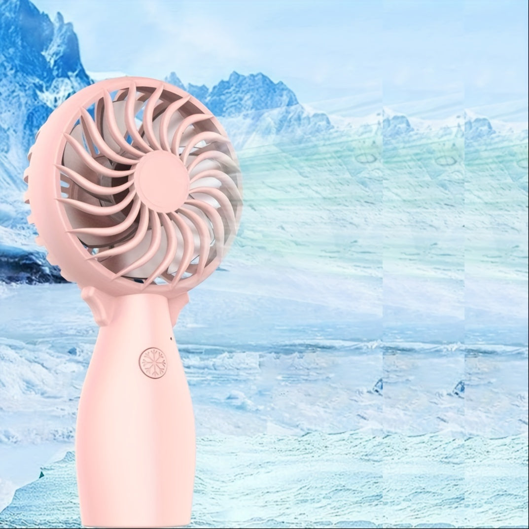 Kuchli shamolli USB qayta zaryadlanadigan qoʻl fan, ichki/ tashqi foydalanish, sayohat va yozgi kontsertlar uchun ideal.