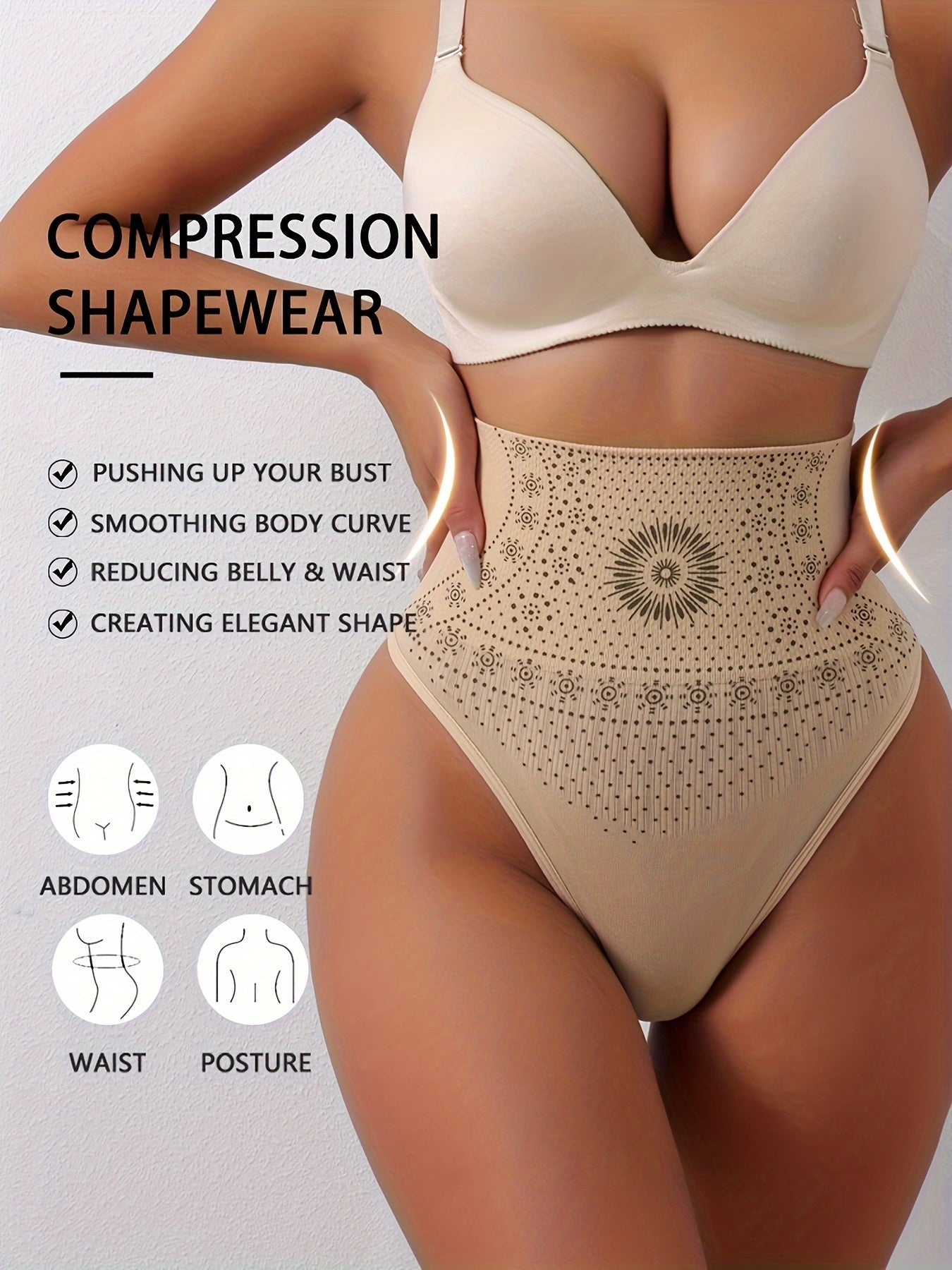 Women's Slimming Shapewear Pants Tummy Control Butt Lift Thigh Slimmer Nylon Elastane