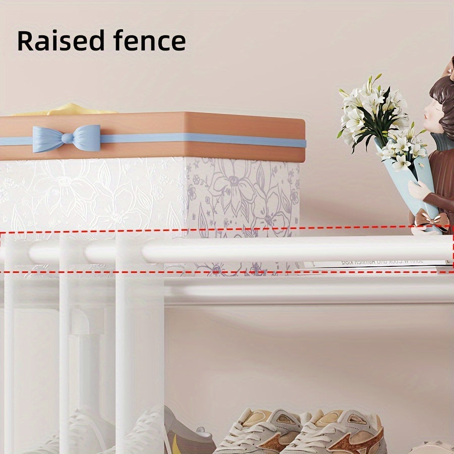 5 qavatli mustahkam metall poyabzal javoni va chang o'tkazmaydigan eshik pardasi uchun yashash xonasi va yotoqxona