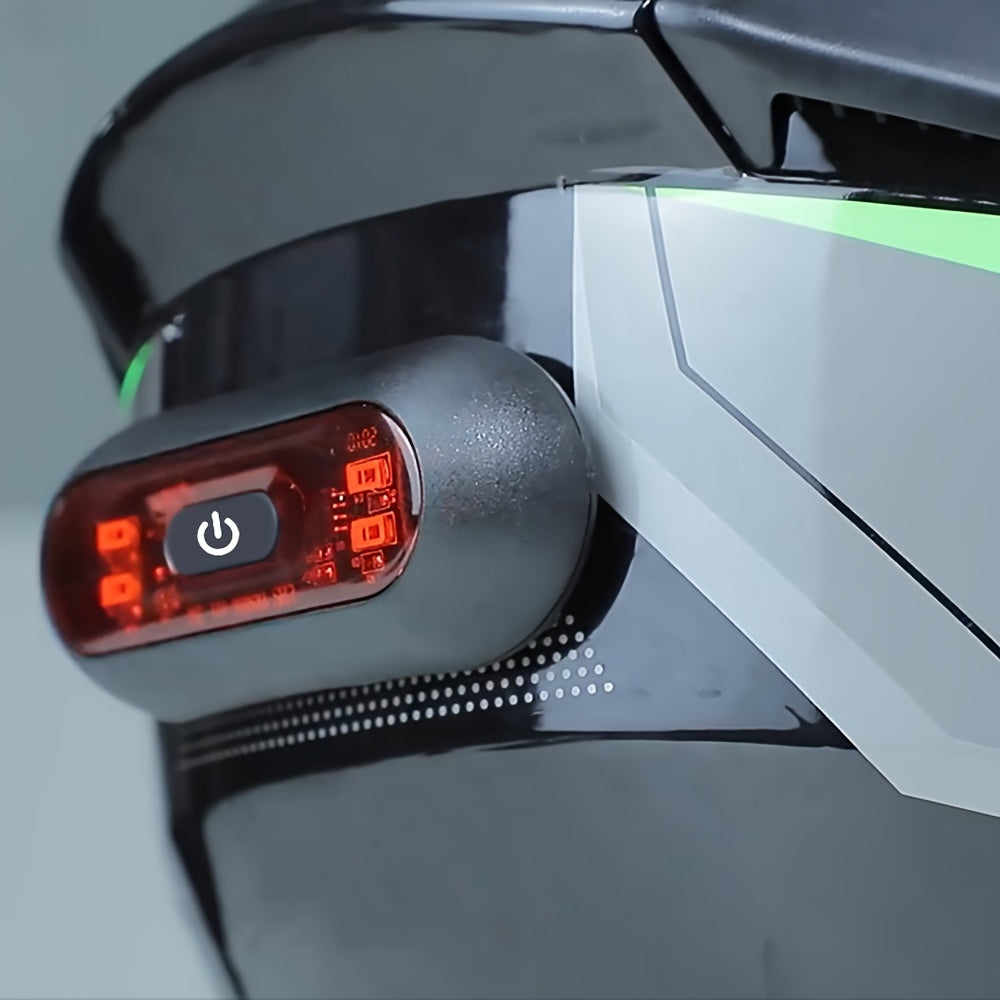 Mototsikl kaska orqa chiroq LED xavfsizlik velosiped quyi chirog'i qizil yorqin