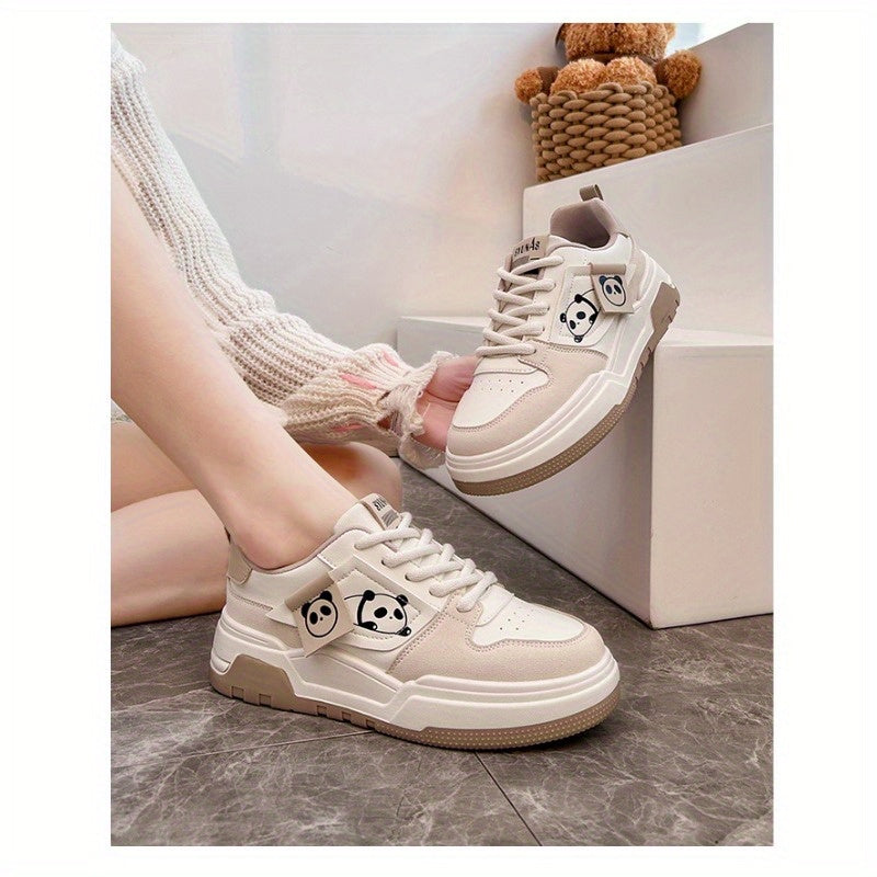Women's Casual Thick-Soled Sneakers Spring 2025 Panda Style Alex Shoes