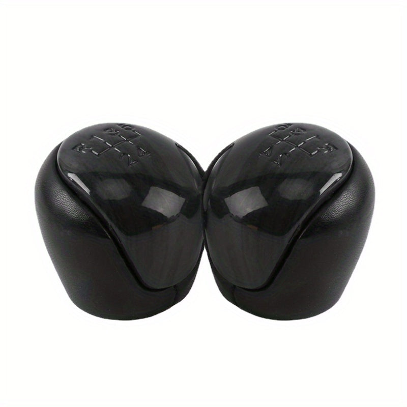 Premium xromlangan mexanik transmissiya uchun gear shift knopkasi, qora ABS