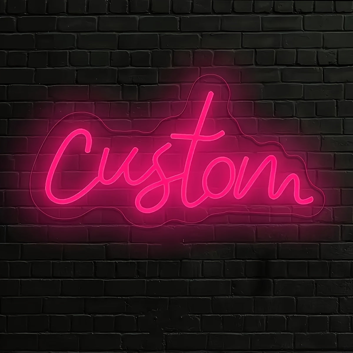 Letrero de neón USB personalizable con interruptor regulable para iluminación personalizada