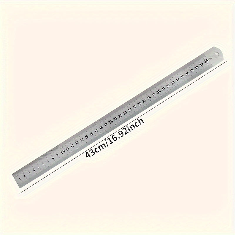 Aluminum 30cm x 50cm Straight Ruler Multi-purpose Measurement Tool for Craftsmen