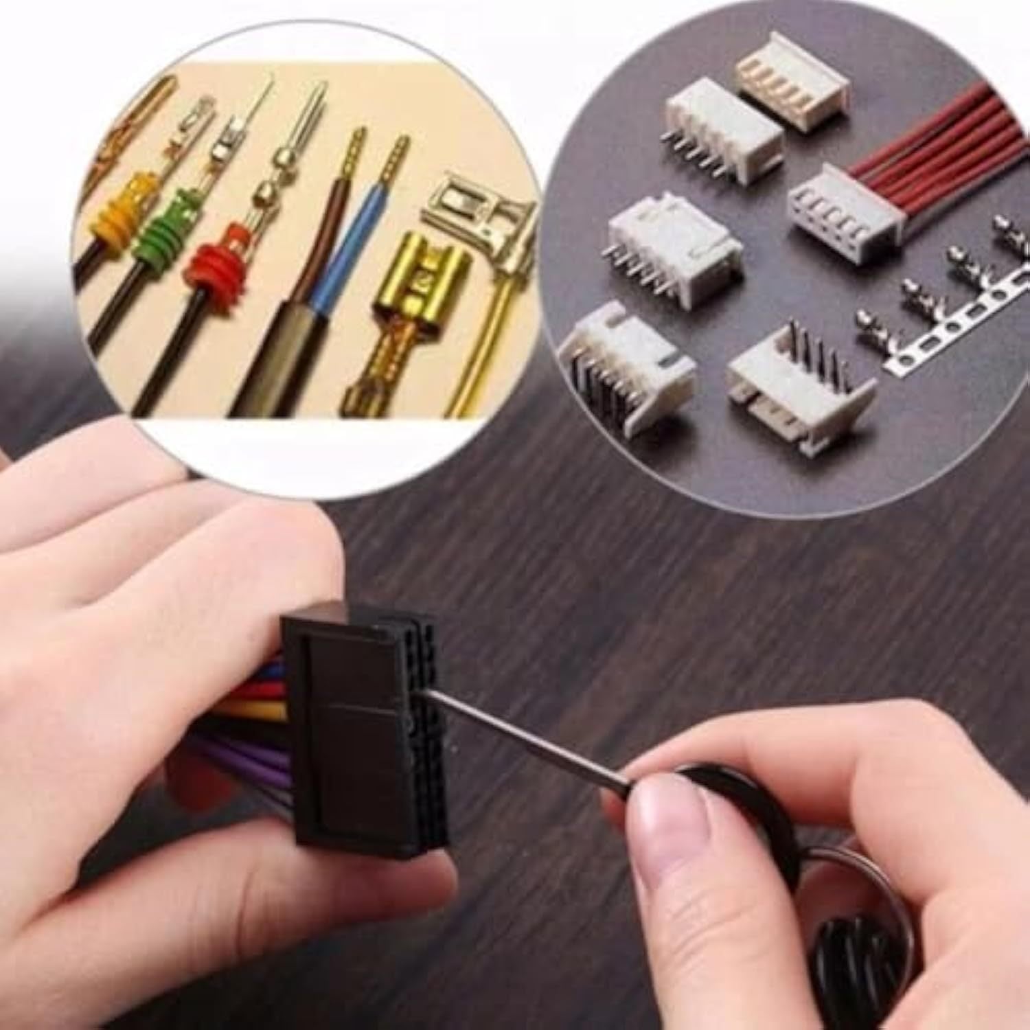 18pcs Car Wire Harness Terminal Release Tool Set Steel Connector Pin Remover