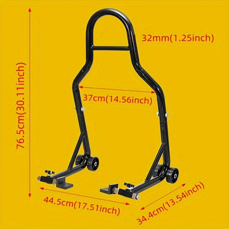 Universal Motorcycle Wheel Lift Stands Set for Sport Bikes and Paddock Stands
