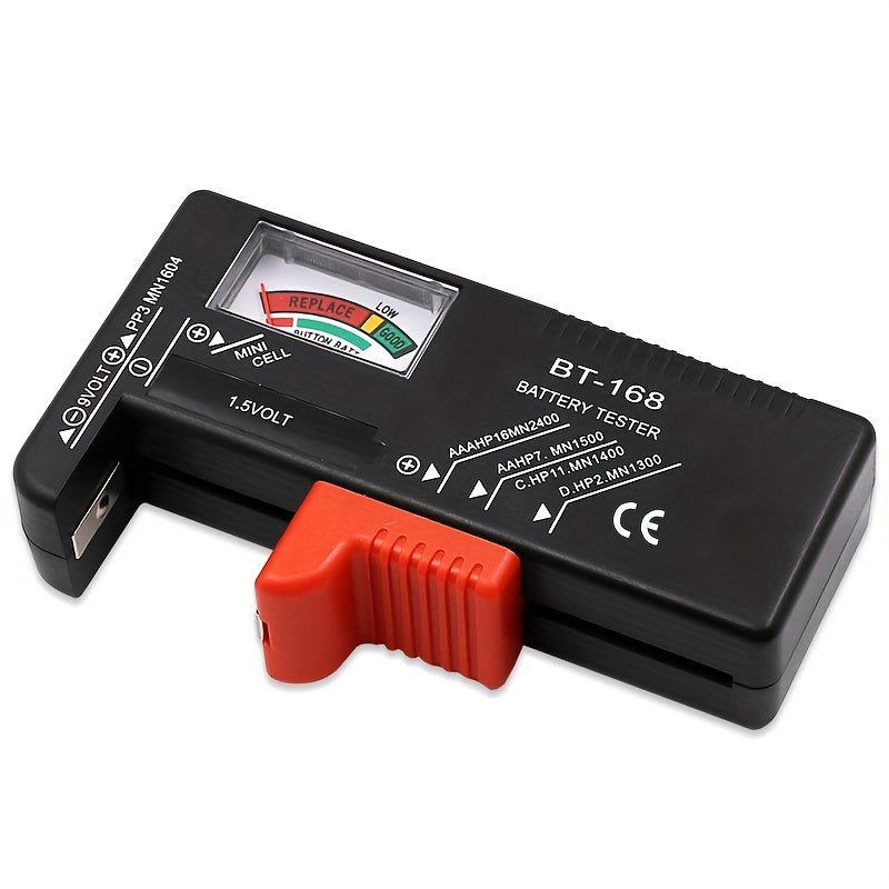 Universal Battery Tester for AA AAA C D 9V 1.5V Batteries with Color Gauge