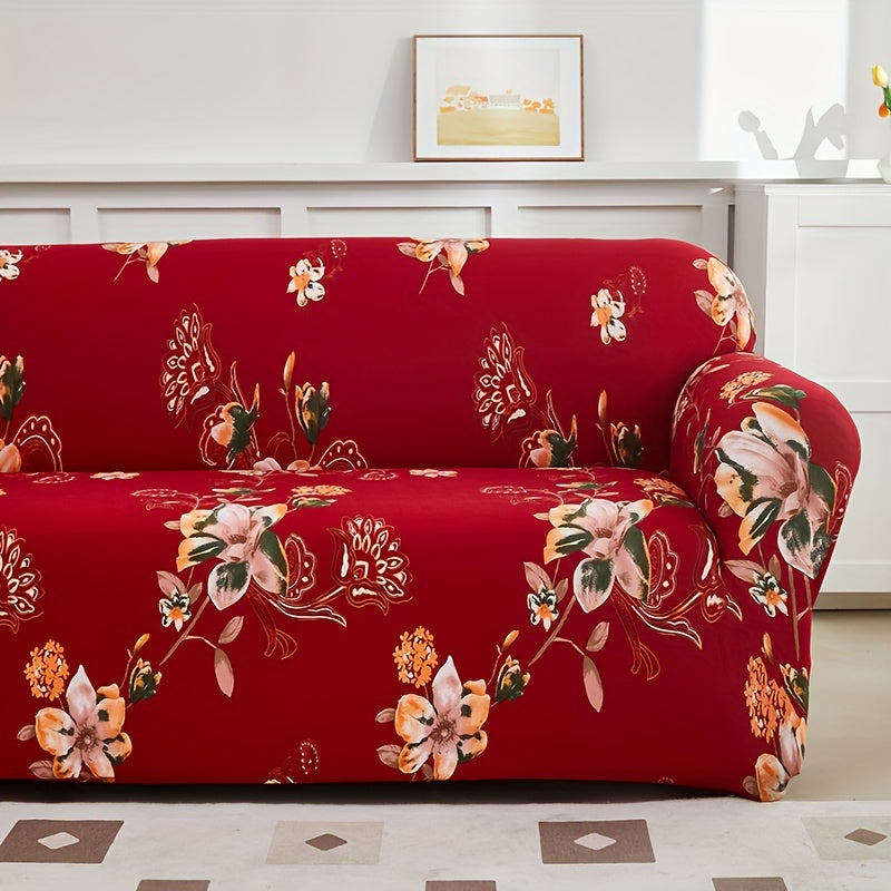 Эластичный чехол для дивана на все сезоны, защищает мебель от пыли и обеспечивает нескользящий чехол для декора спальни, офиса или гостиной.