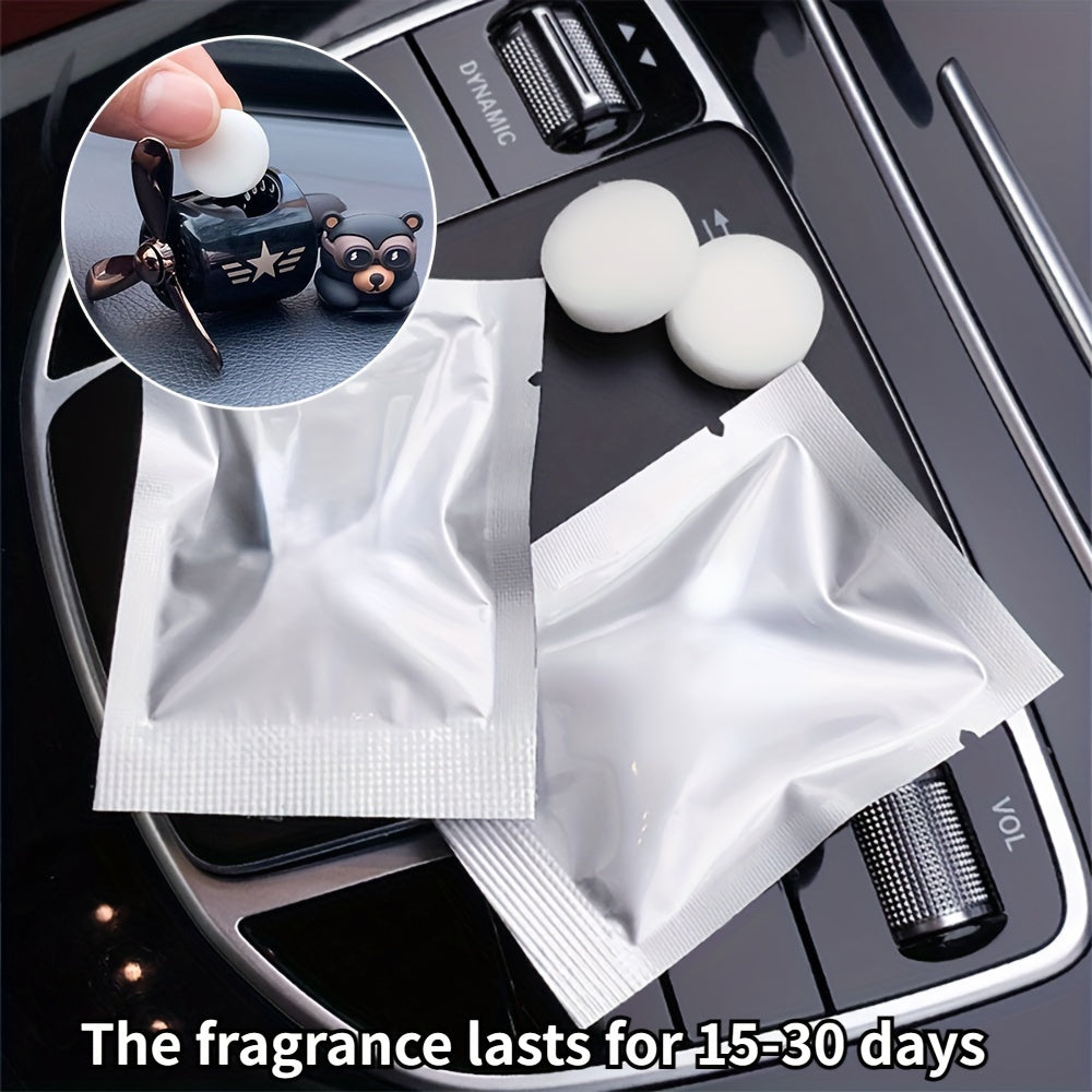 Car Air Freshener Refills Set Vent Clip Solid Scent Odor Eliminator 5/10 Pack