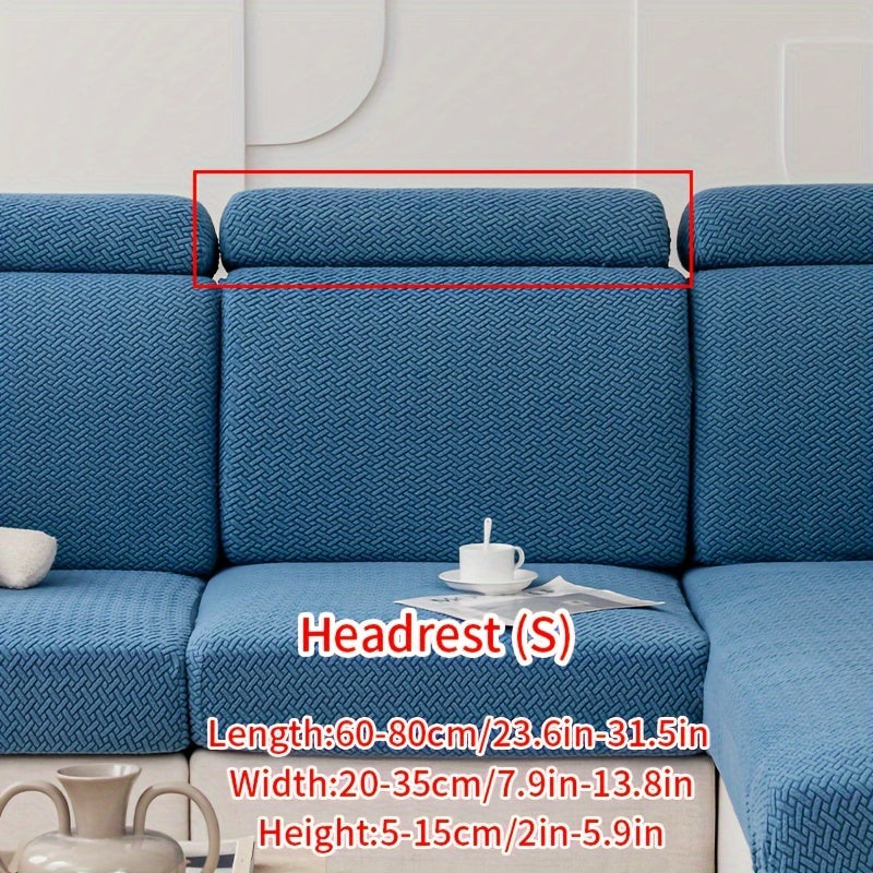 Современный жаккардовый чехол для дивана, изготовленный из прочного полиэстера и спандекса, не скользит, подходит для домашних животных, легкий в уходе, подходит для кресел и секционных диванов.