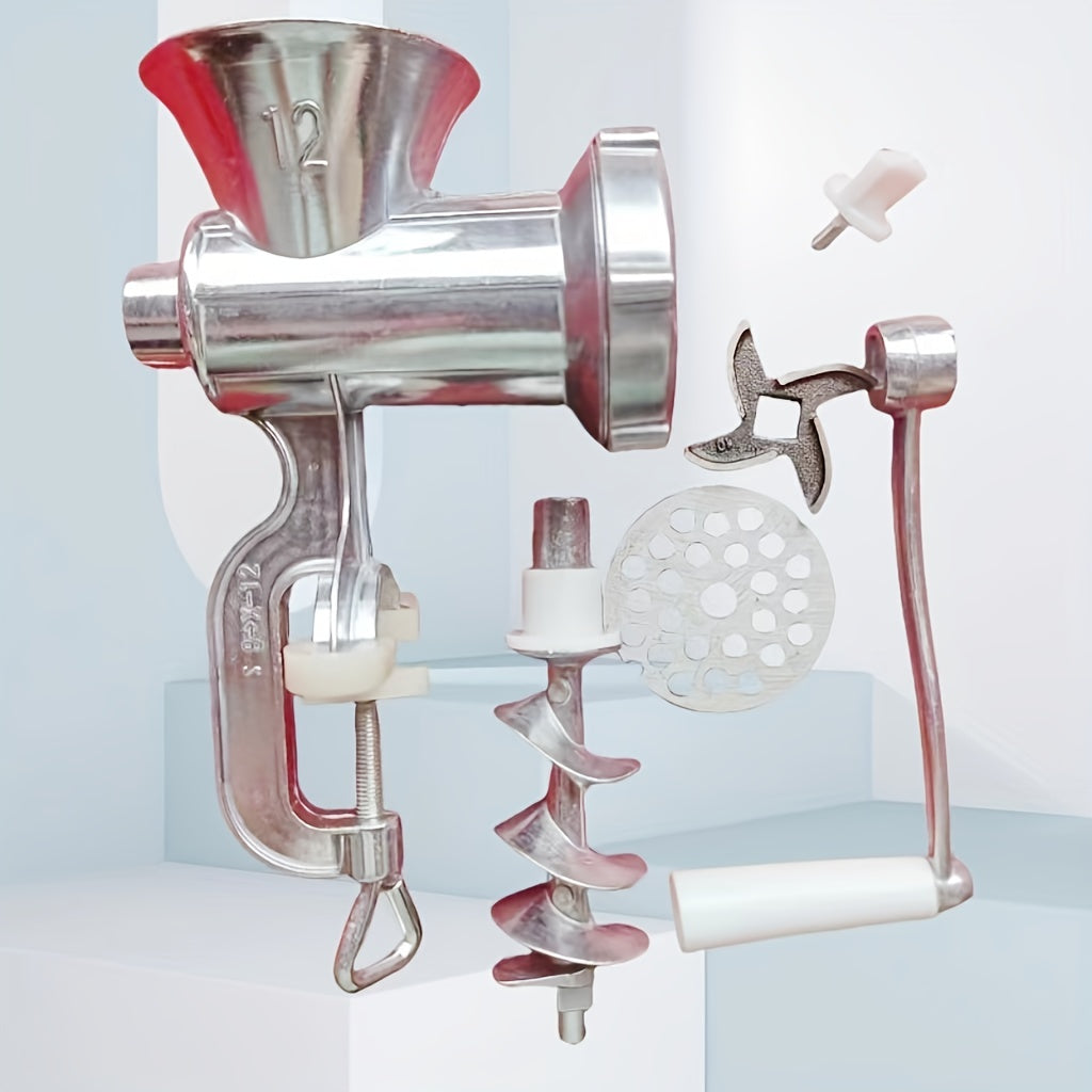 Manual Meat Grinder and Sausage Maker for Home Kitchen, Chopping and Stuffing