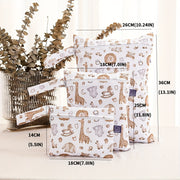 Set of 3 Waterproof Diaper Bags for Travel with Wash Bag and Cute Designs