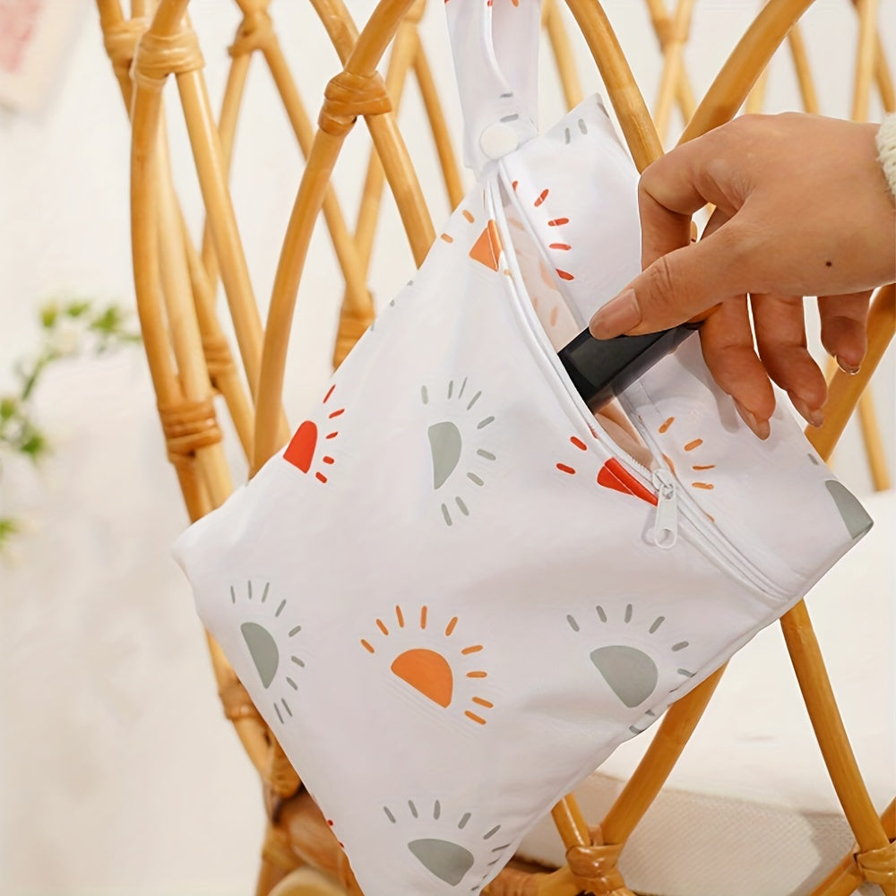 2-Pack Waterproof Wet Dry Bags for Swimmers Gym Clothes Diaper Storage