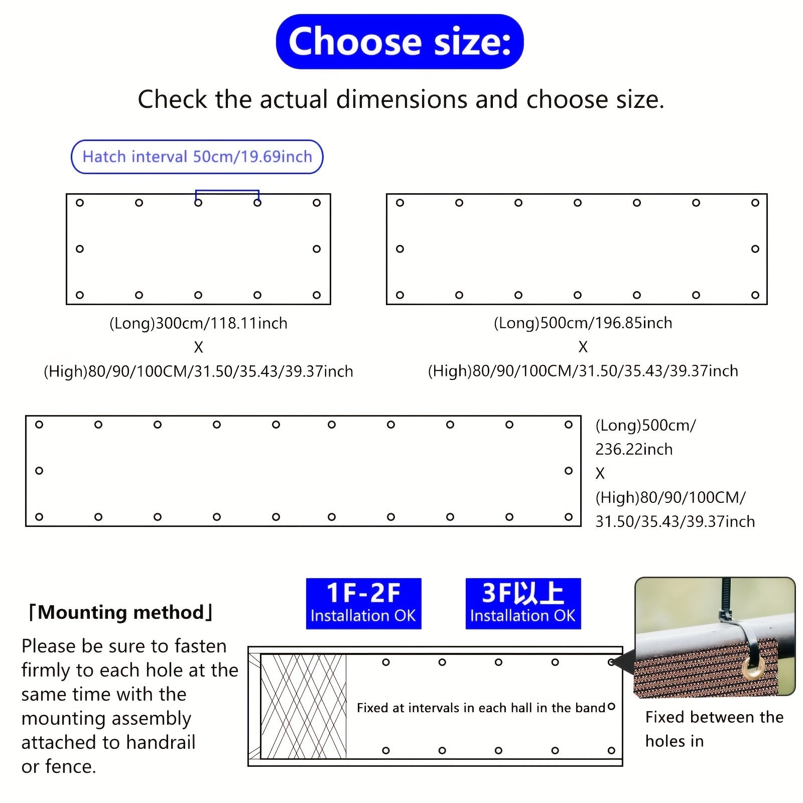 Cortina de balcón de polietileno de alta densidad para privacidad, protección UV, insonorización, ventilación, marrón