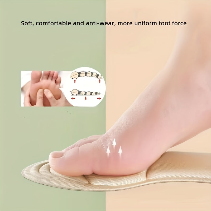 Women's Memory Foam 5D Insoles for High Heels and Comfortable Shoes