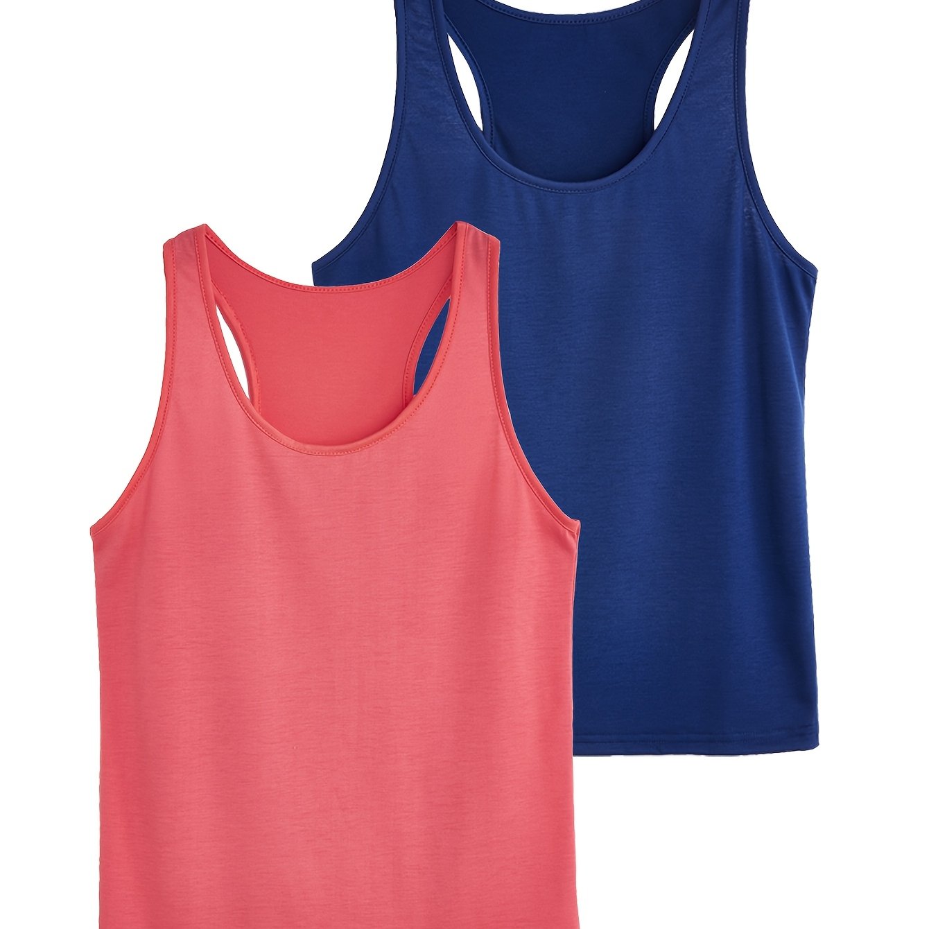 Women's Plus Size Casual Off-Shoulder Vest Set 2pcs Black White