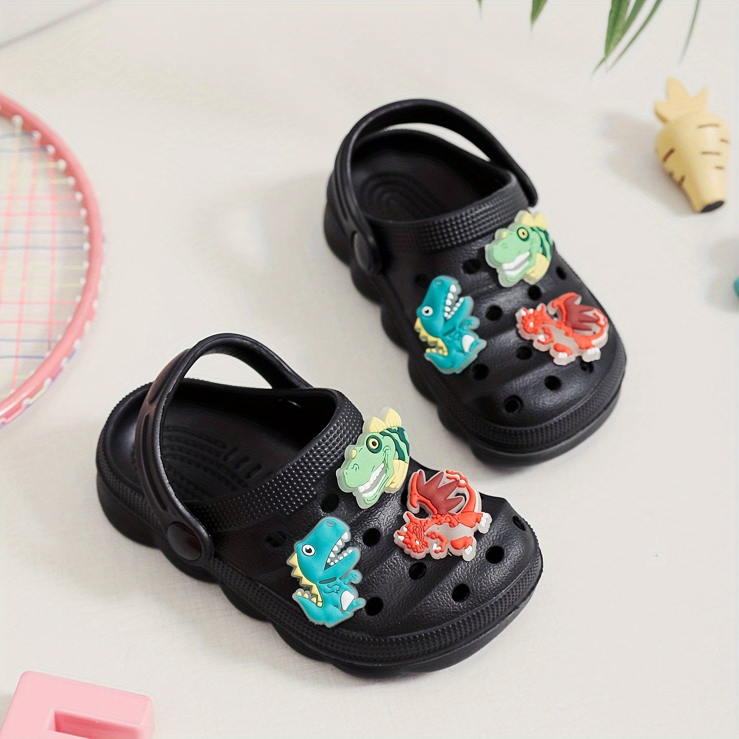 Kids Summer Lightweight Non-Slip EVA Hole Sandals Casual Boys Girls Shoes