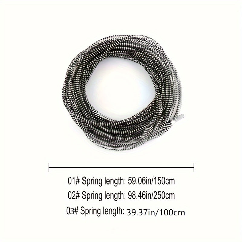 Electric Drain Cleaning Spring Tube Accessory Durable Metal Clog Remover