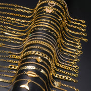 Set of 22 Bohemian Charm Bracelets with Shell Heart Butterfly Fish Tail Crystal Accents for Beach and Party Wear