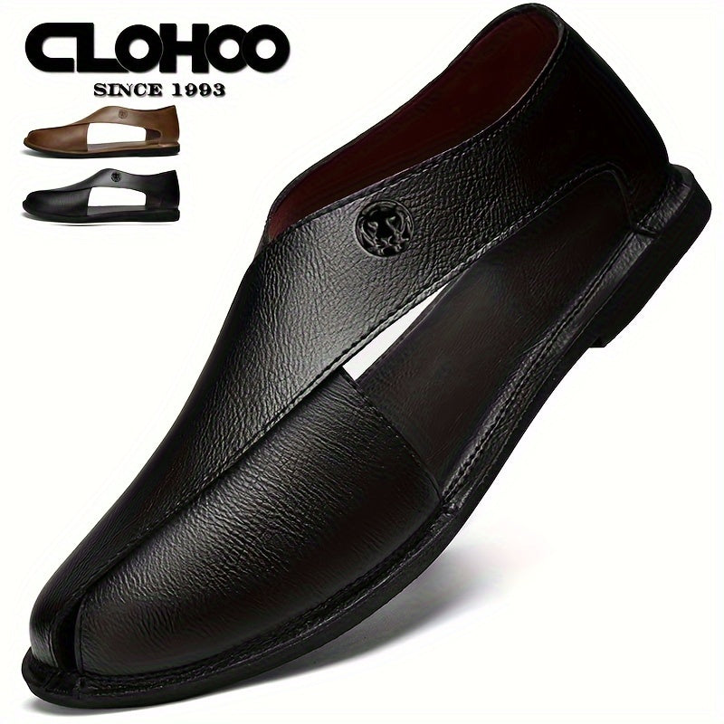 Men's Slip-On Sandals with Ventilation Holes for Casual and Beach Wear