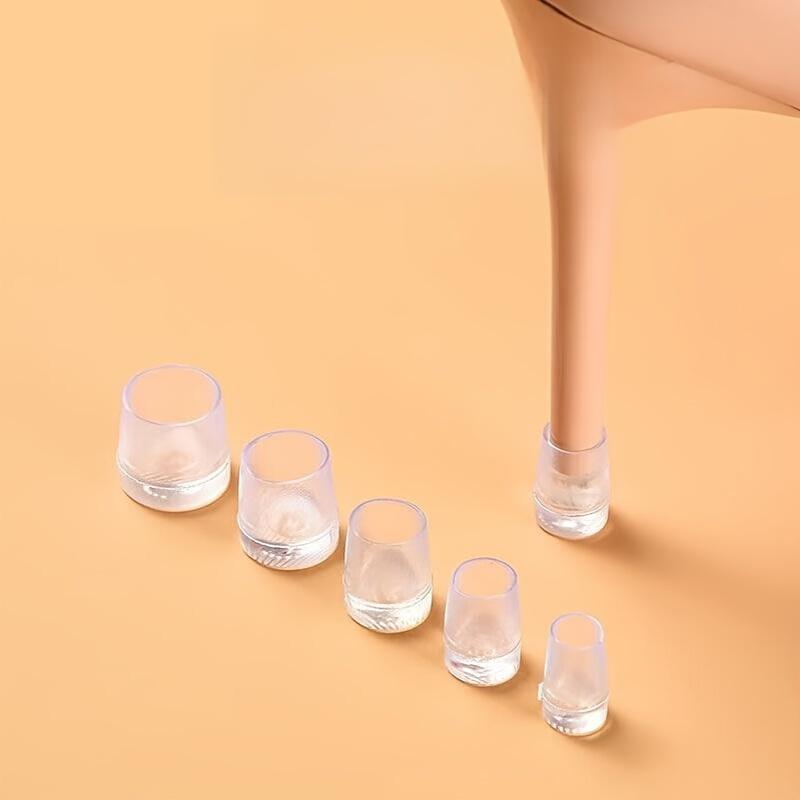 Women Heel Protectors 4 Pairs Anti-Slip Noise-Reducing Covers Assorted