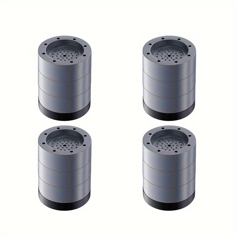 4PCS Almohadillas para pies de lavadora, goma antideslizante, amortiguador de vibraciones