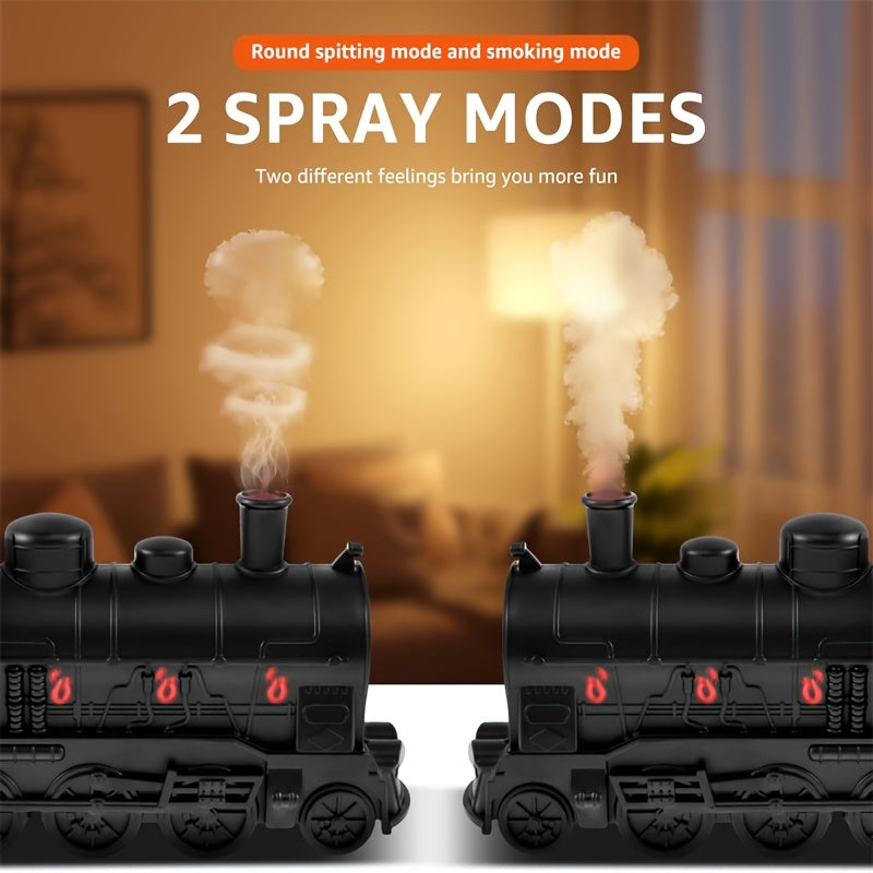 Train Shaped USB Oil Diffuser with Night Light Aromatherapy Cool Mist