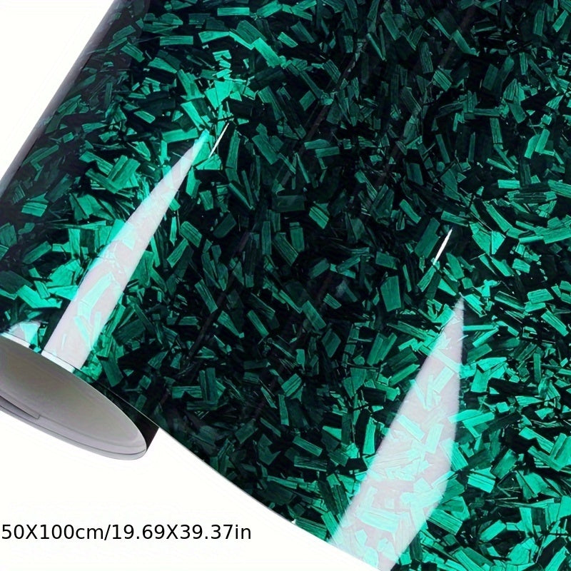 Karbon PET Rainbow Laser Qadoqlash Rulonli Yopishtiruvchi Avtomobilni Qoplash uchun