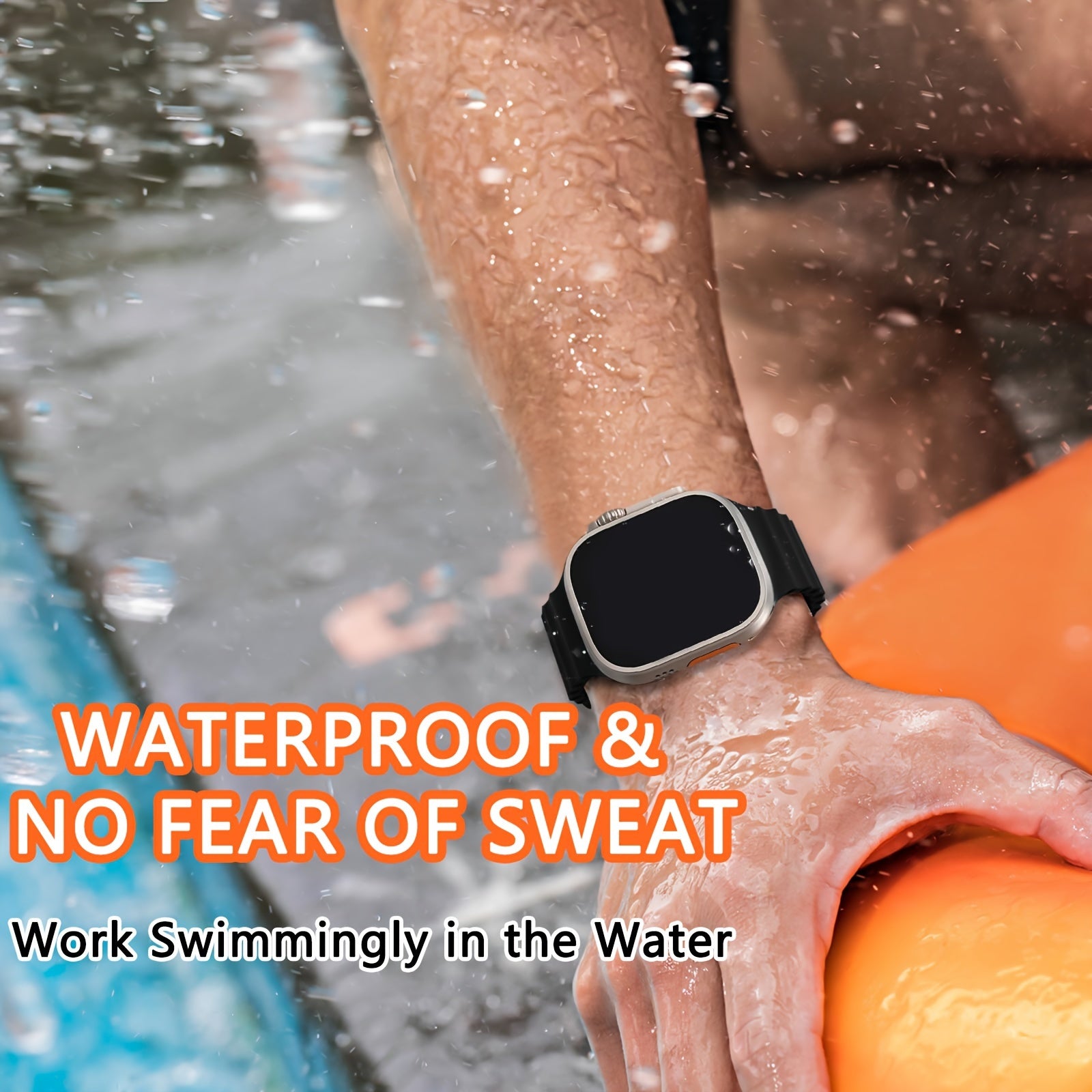 Silicone Sport Band for Apple Watch Ultra Series Waterproof Breathable Compatible with 45mm 46mm 44mm 42mm 49mm Men Women