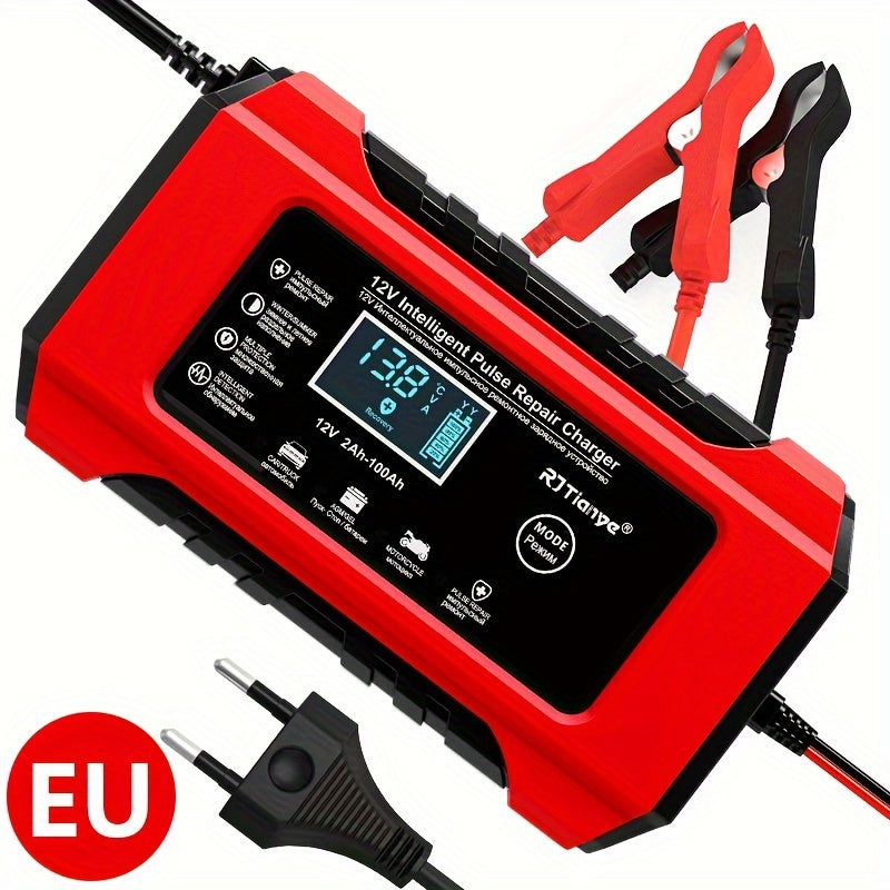 12V 6A Aqlli Batareya Zaryadlagichi Avtomobil, Mototsikl, SUV, Bog' mowersi uchun