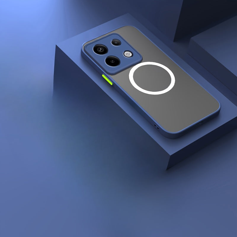 Matte Frosted Hard Phone Case for Xiaomi Poco and Mi Models Shockproof Magnetic Car Holder