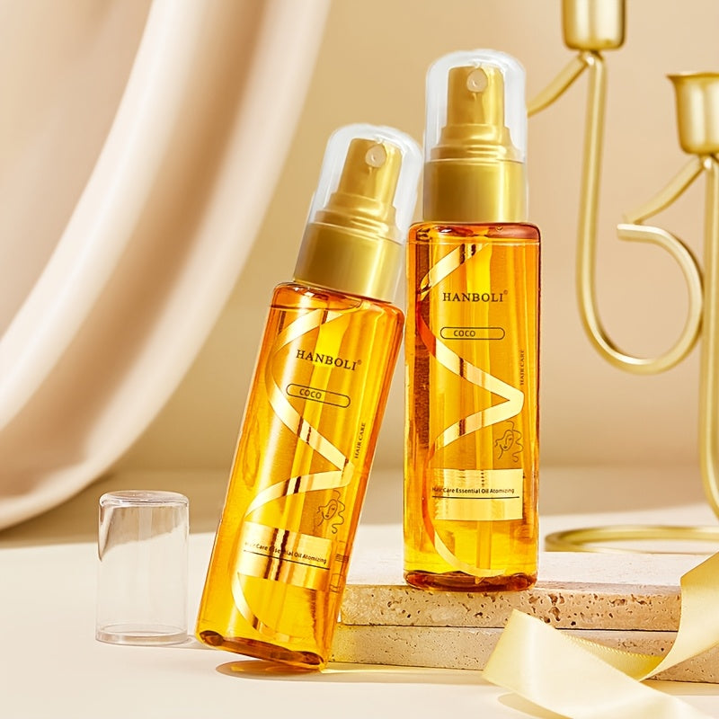 Mavjuda bo'lmagan go'zallik yechimi sifatida 100ml shishada taqdim etilgan hashamatli soch parfyum spreyi yumshatadi, oziqlantiradi, qizg'inlikni tinchlantiradi, statikani oldini oladi va uzoq muddatli hidni ta'minlaydi.