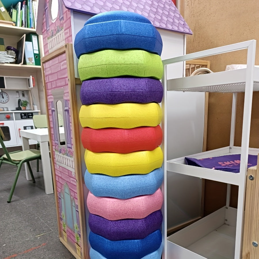 4 ta bolalar uchun qadam toshlari, ular muvozanat taxtalari, stullar yoki ijodiy ko'rsatma asoslari sifatida ishlatilishi mumkin. Rojdestvo, Halloween yoki tug'ilgan kun sovg'alari uchun ideal.