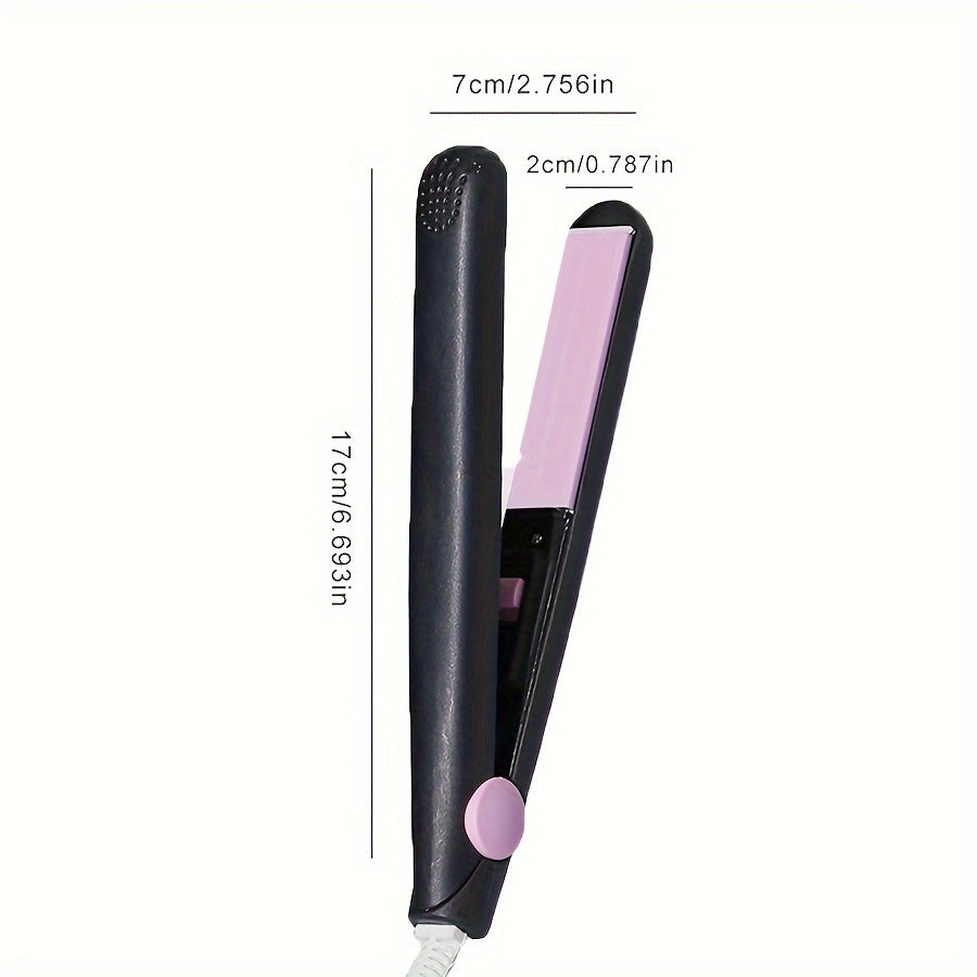 2-in-1 Mini Wave Style Curling Iron and Flat Iron Ceramic Hair Curler 110V 220V